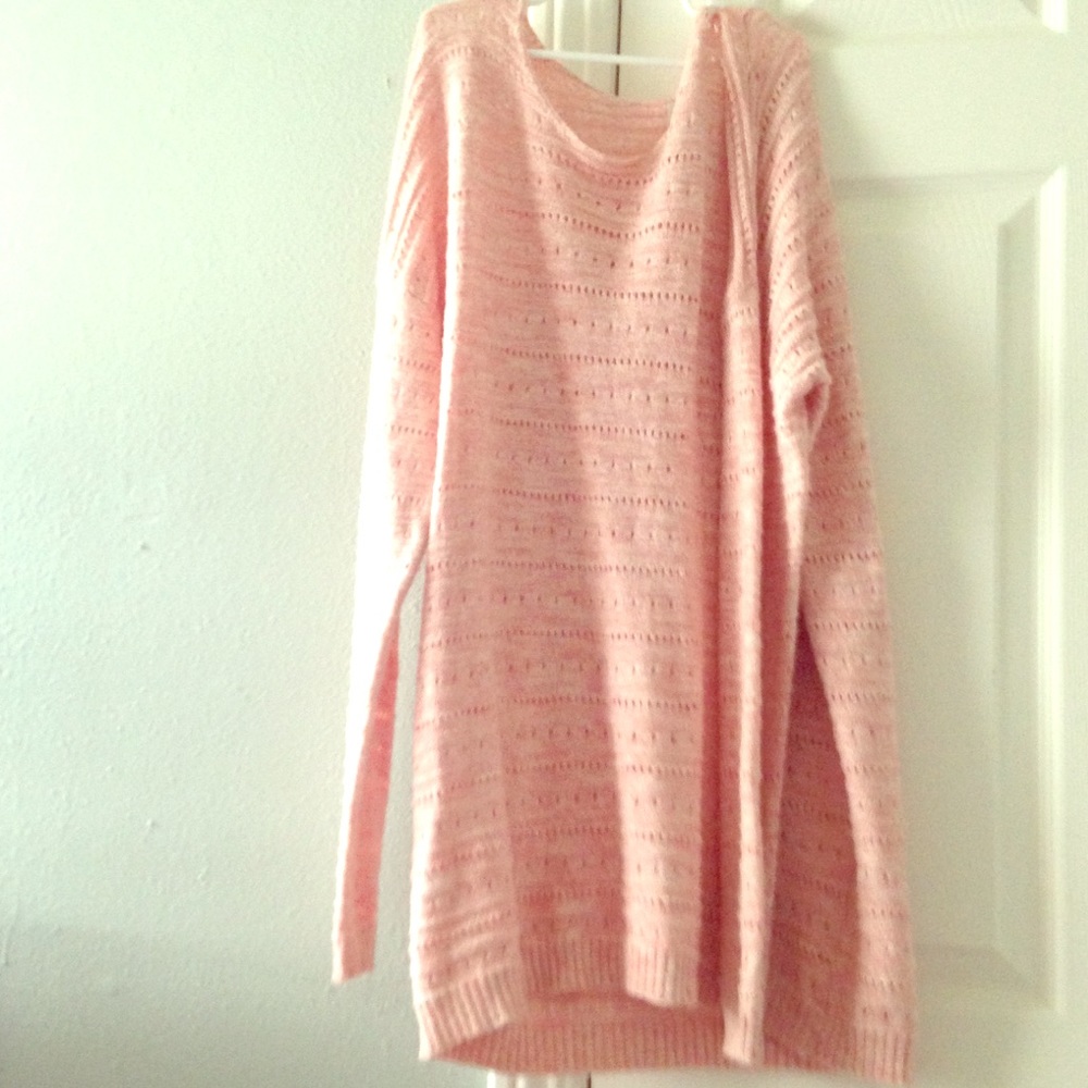 Pink thin knit sweater